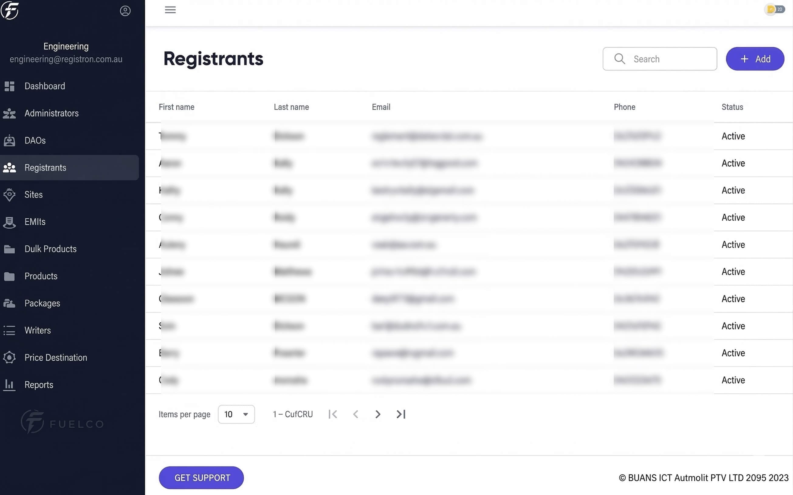 SCCA Online Licensing Portal project